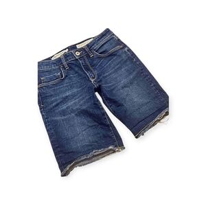 Pilcro Anthropologie Denim Mid-Rise Slim Cutoff Shorts Midi Length Size 27